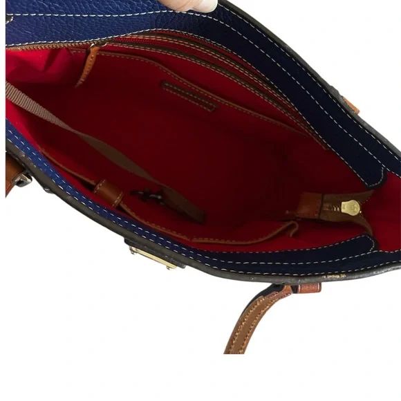 Dooney & Bourke Blue Pebbled Leather Tote - NWOT - Picture 8 of 10